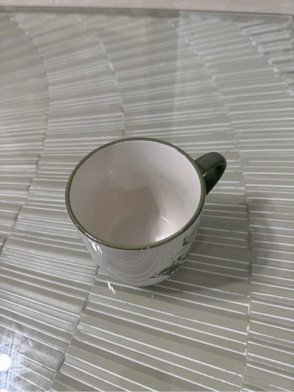 Green Handle Farm Animal Ceramic Coffee Mug